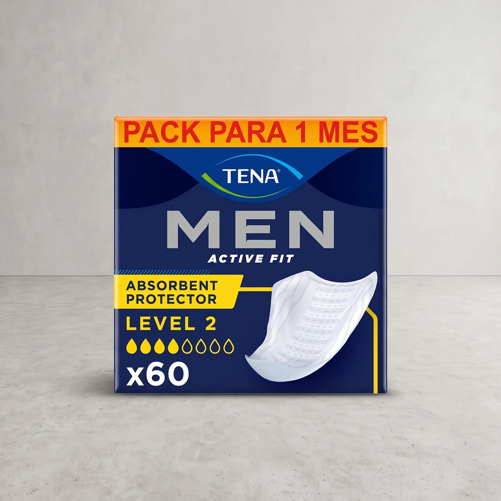 TENA Men Level 2 Compresas para Incontinencia Masculina (60 uds.)