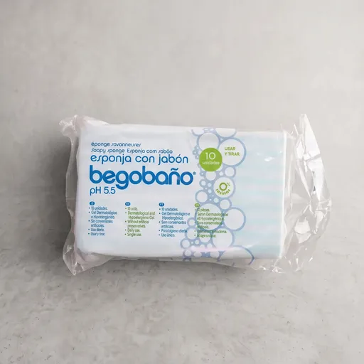 Begobaño Esponjas Jabonosas Desechables (Pack de 12)