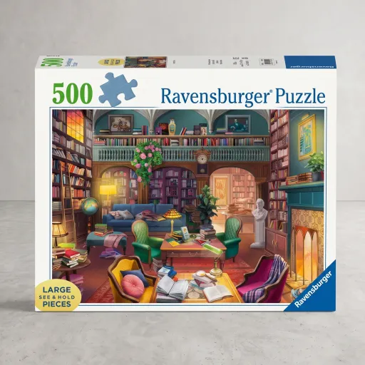 Puzzle Ravensburger Cabaña Acogedora de 500 piezas