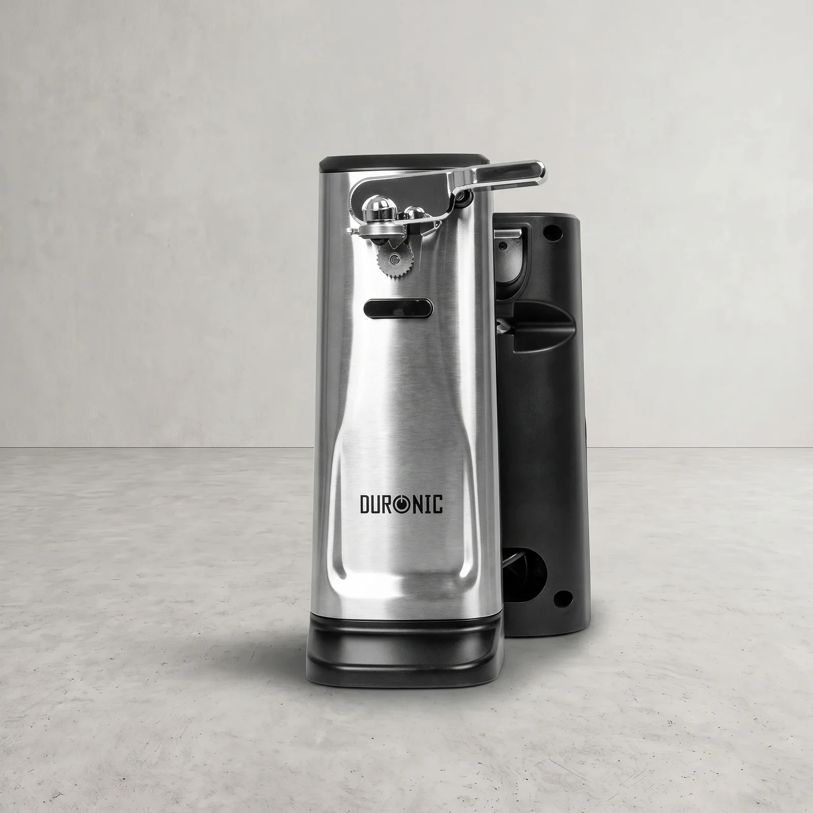 Duronic CO60 Abrelatas Eléctrico 3 en 1 con Afilador y Abrebotellas