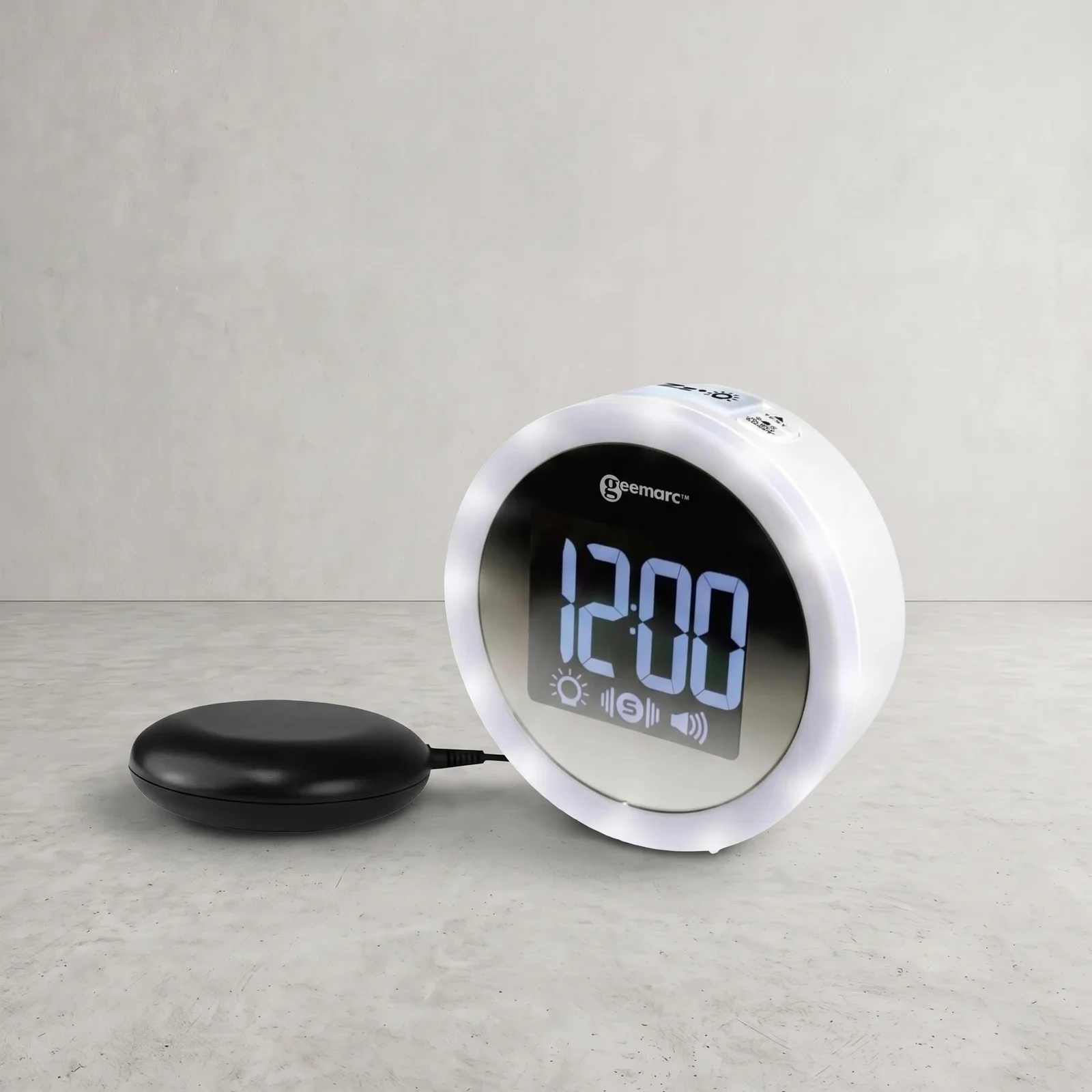 Geemarc Wake 'N' Shake Star, despertador con vibración y luz