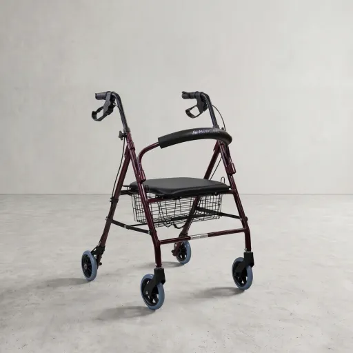 Mobiclinic Andador Escorial Plegable con Asiento y Cesta