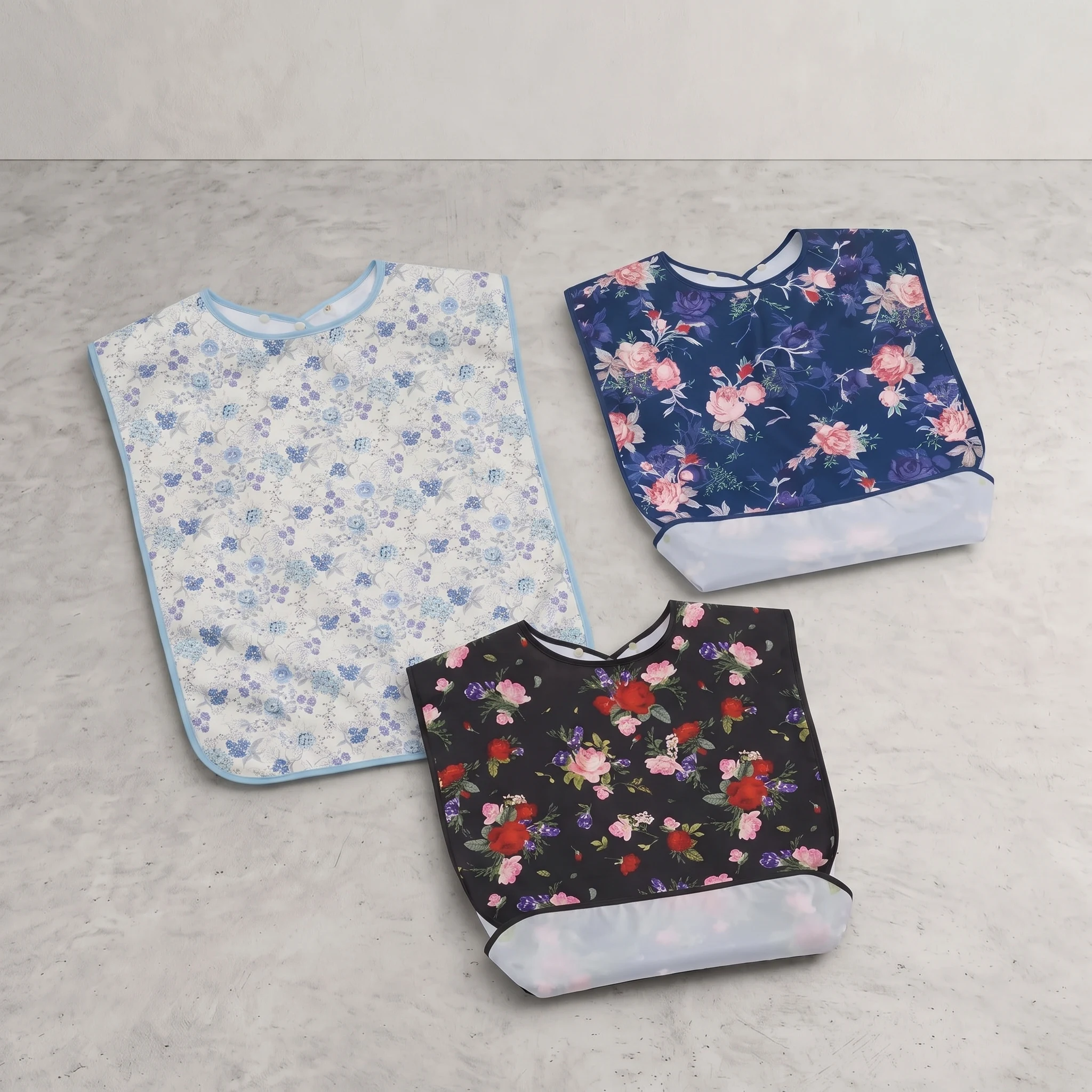 Roylvan Baberos Impermeables para Adultos (Pack de 3)