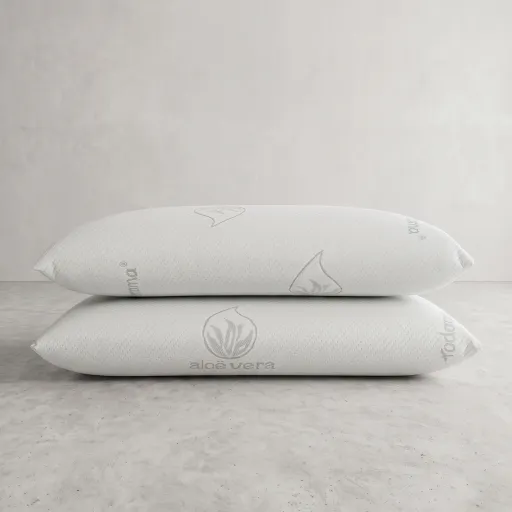Todocama Almohada Viscoelástica Aloe Vera (Pack 2x70 cm)