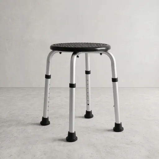 PEPE Mobility Taburete de Ducha Redondo y Regulable