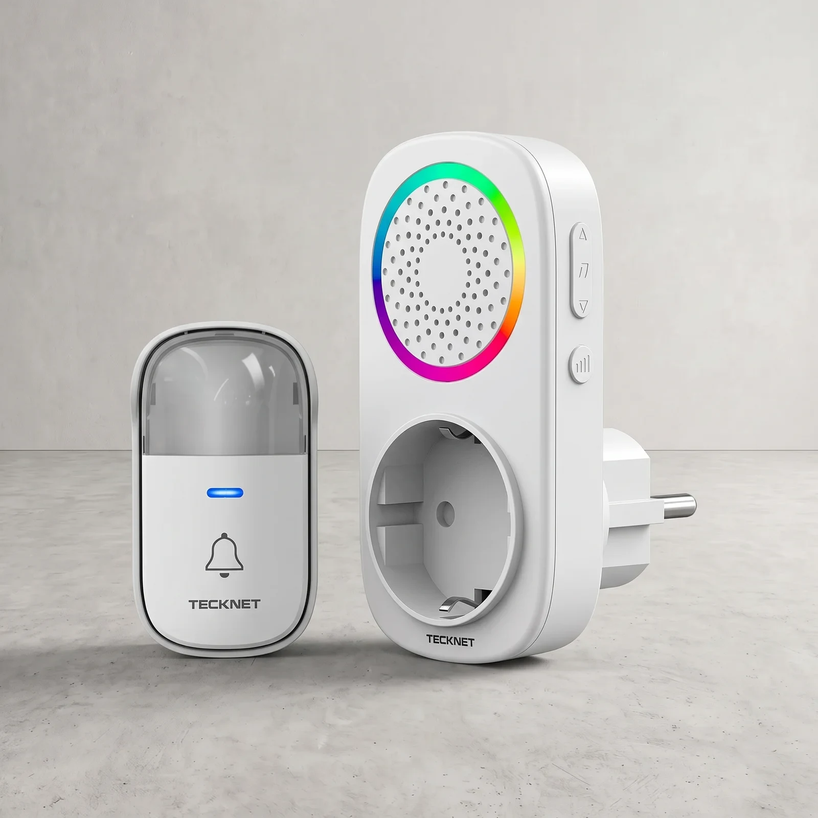 TECKNET Timbre Inalámbrico Autoalimentado con Luz RGB