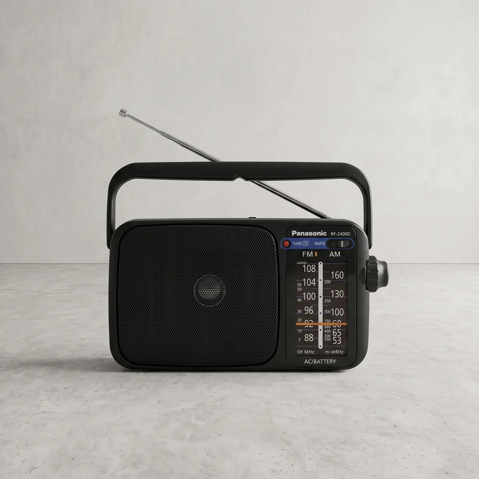 Panasonic RF-2400DEG-K Radio Portátil FM/AM con Dial Grande