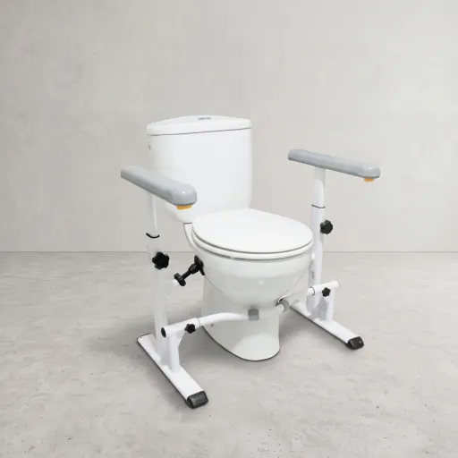 KMINA Asidero de WC Regulable y sin Instalación