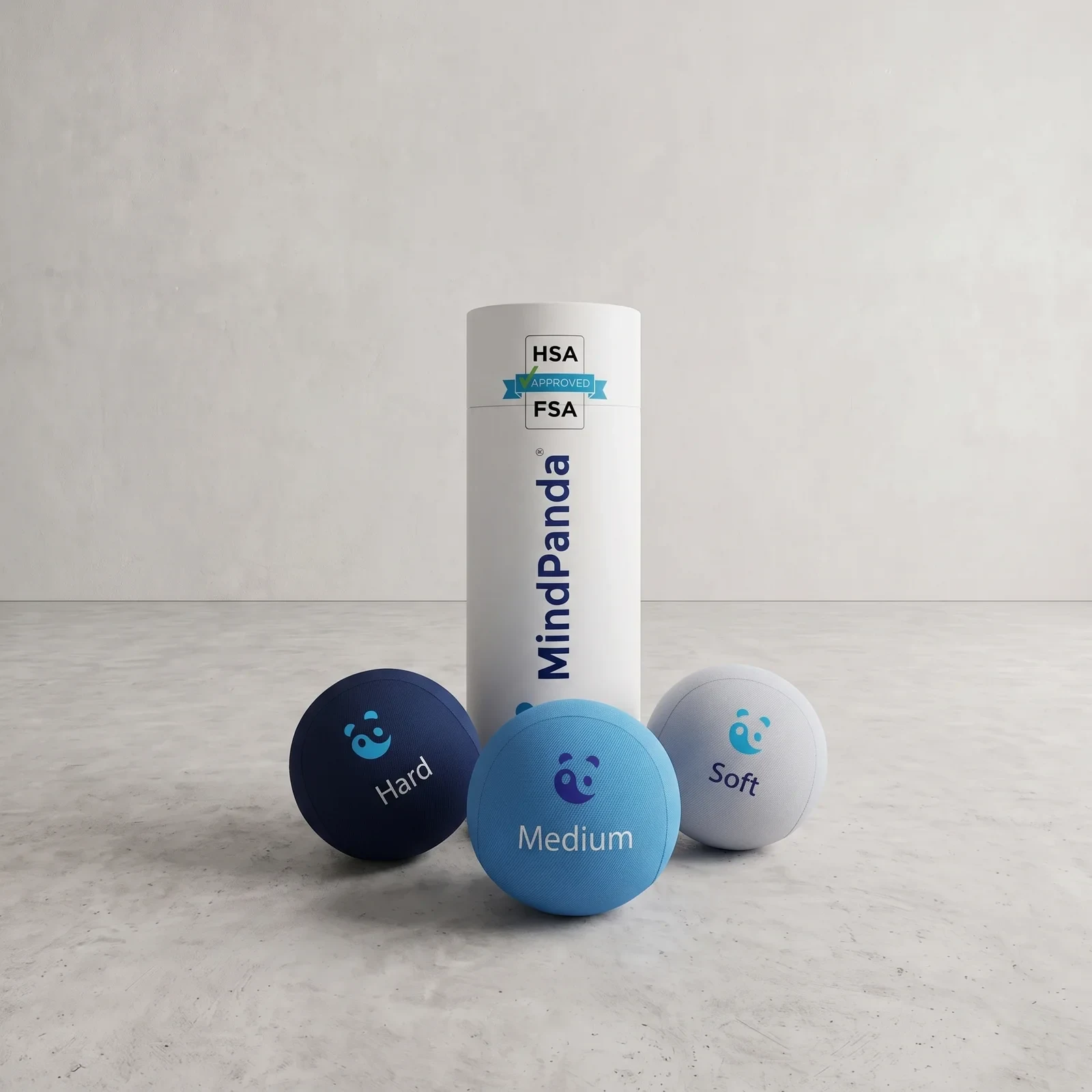MindPanda Pelotas Antiestrés para Rehabilitación de Mano (Set de 3)