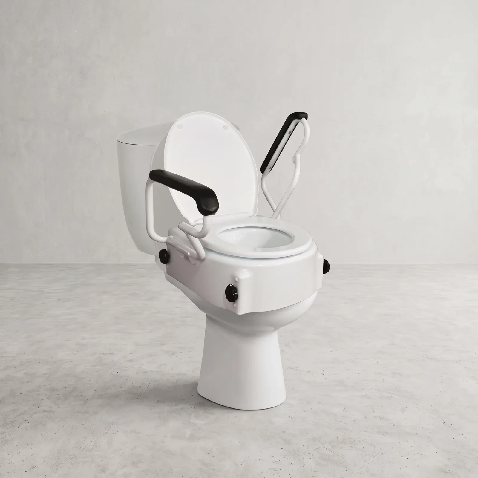 Mobiclinic Elevador de WC Tajo con reposabrazos abatibles