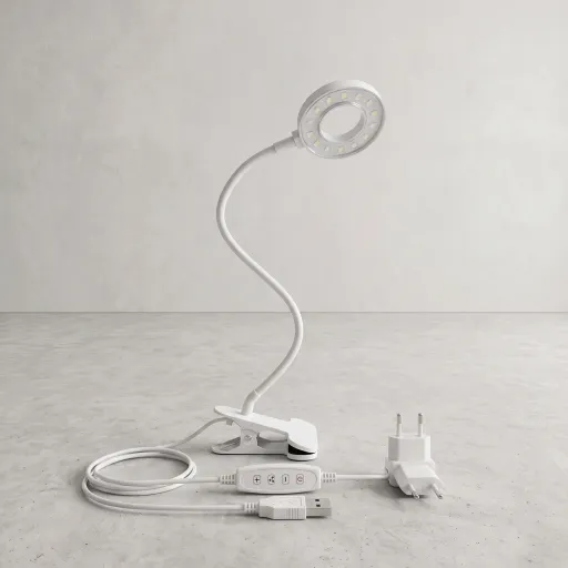 iZELL Lámpara LED de lectura con pinza y 3 modos de luz
